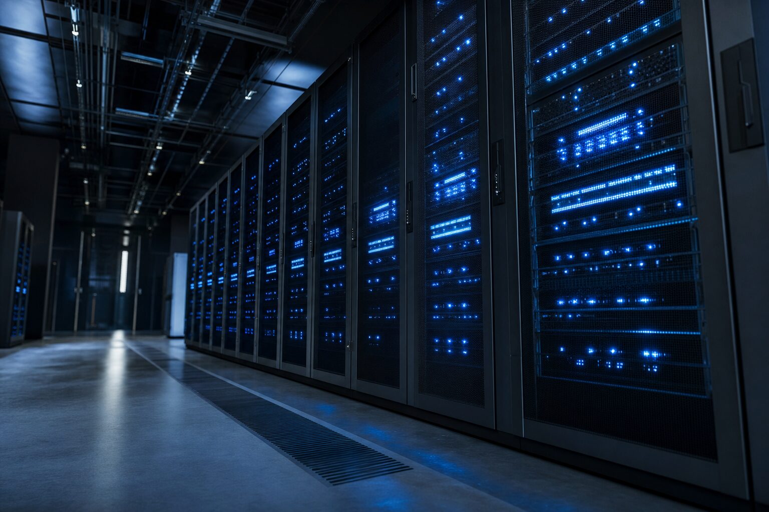 Industrial data center server room